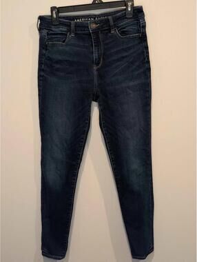 American Eagle Dark Wash High Rise Skinny Jeans